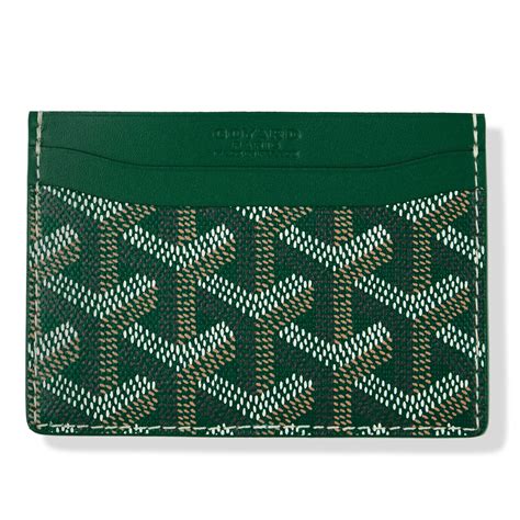 goyard green card holder|goyard card holder inside.